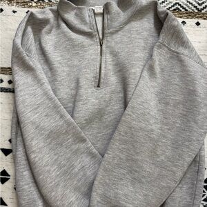 GAP Gray Quarter-Zip Sweatshirt